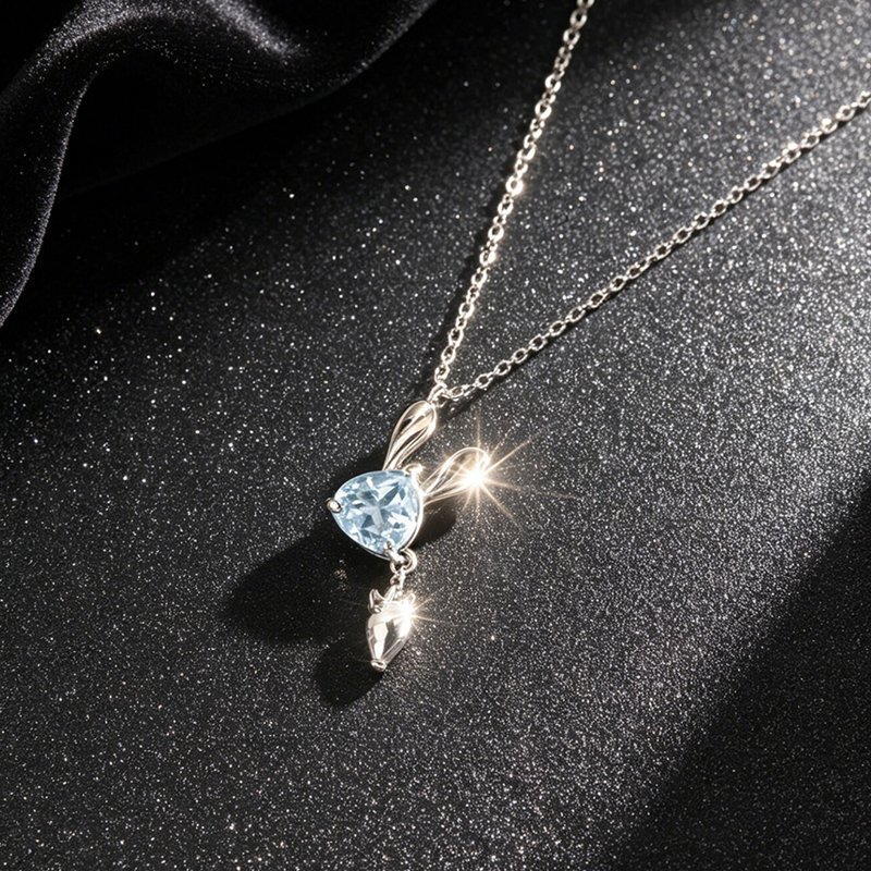 S925 Sterling Silver Rabbit Necklace